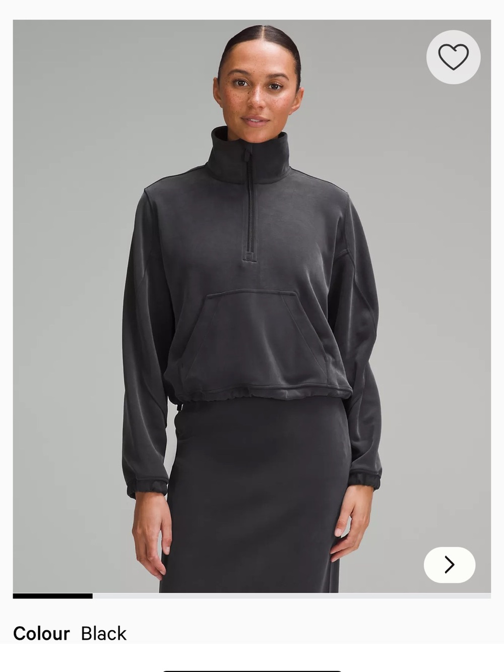 Lululemon brushed softstreme half zip
